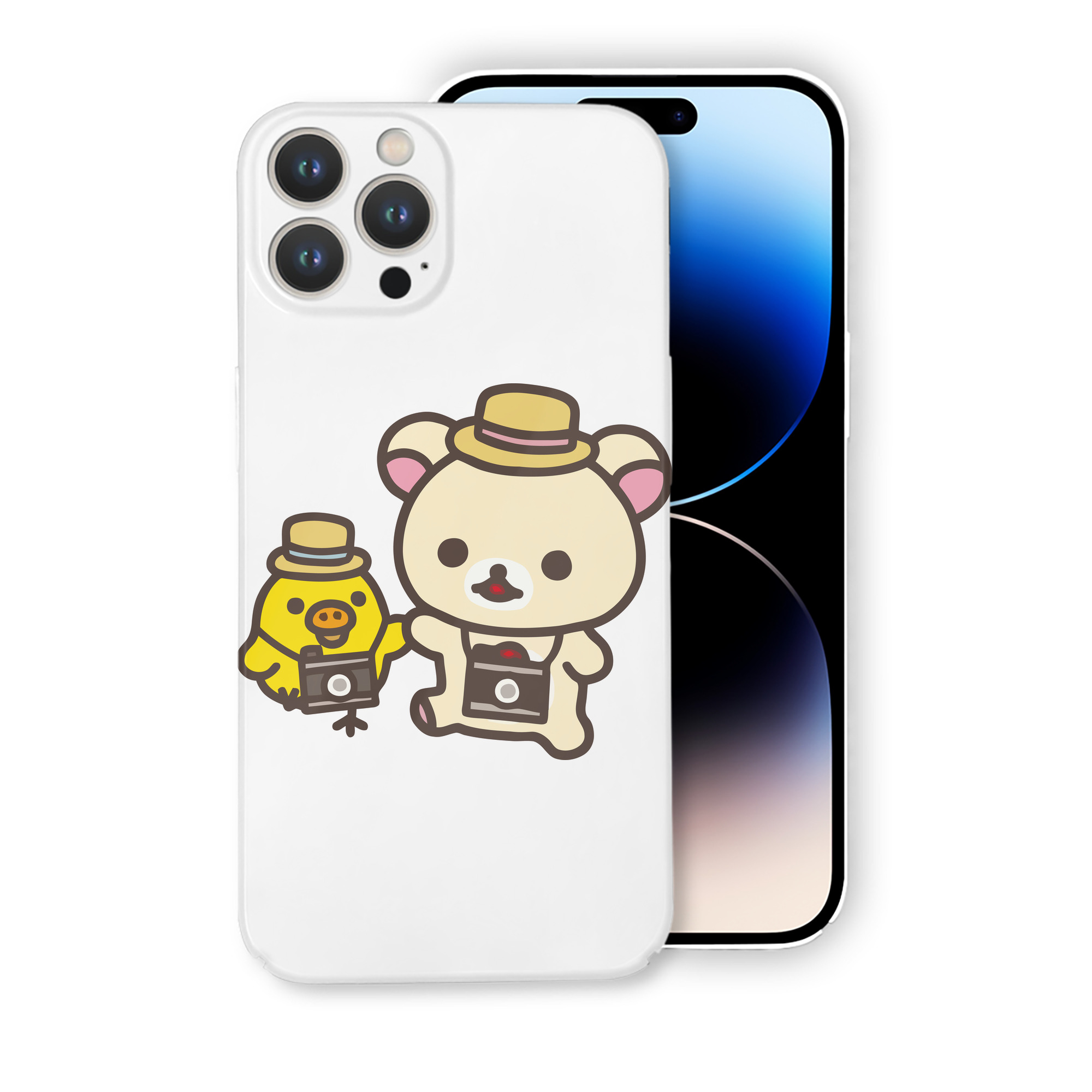 （画像用） リラックマ リラックマ キイロイトリ Rilakkuma Korilakkuma Kiiroitori 【iPhone 14シリーズ対応】ハードケース